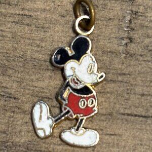 Vintage Walt Disney Productions Mickey Mouse enamel pendant